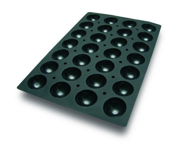 Molde con Forma de 28 Semi Esferas de Silicona