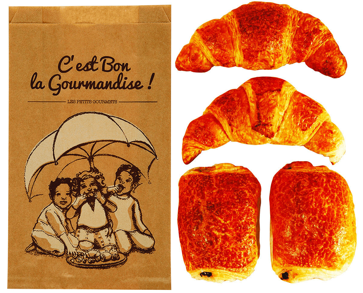 Bolsa papel kraft para Croissants
