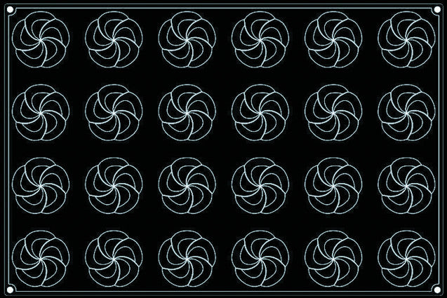 Molde de silicona Espirales