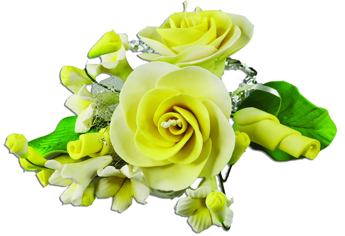 Ramillete Flores Rosas Amarillas