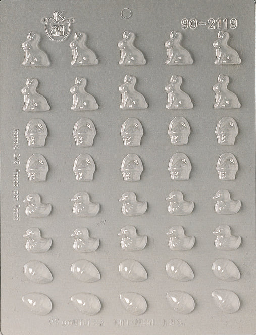 Molde para Chocolate con 40 Mini Surtidos de Figuras