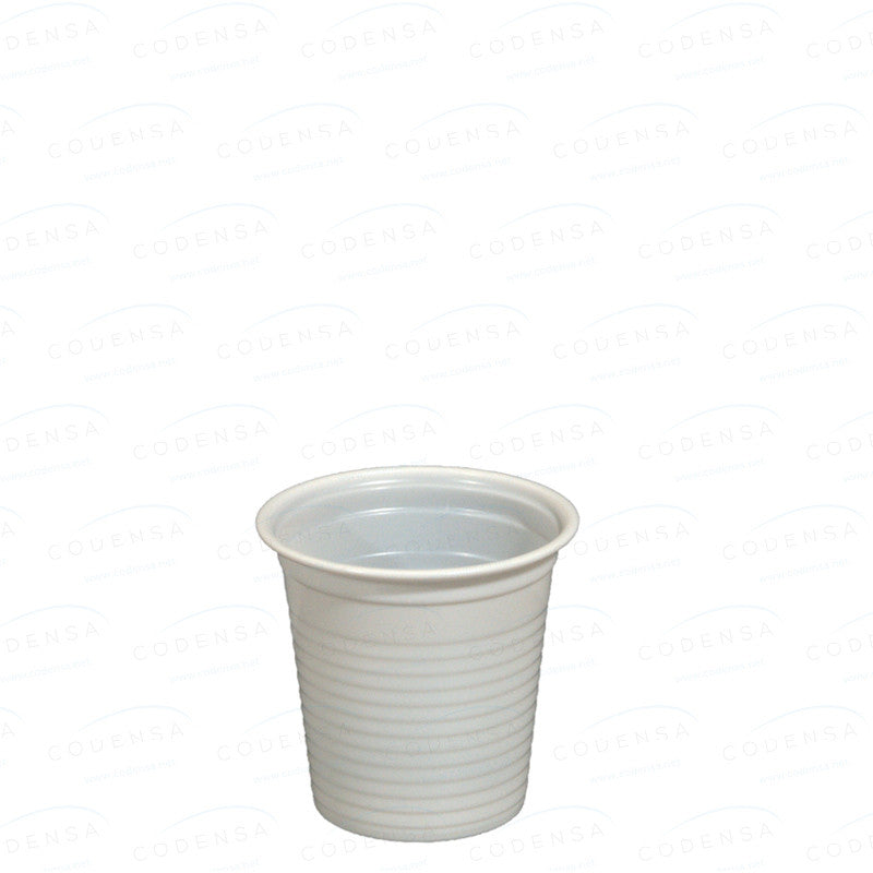 Vaso de Plástico Blanco 80 ml. 4200 uds.