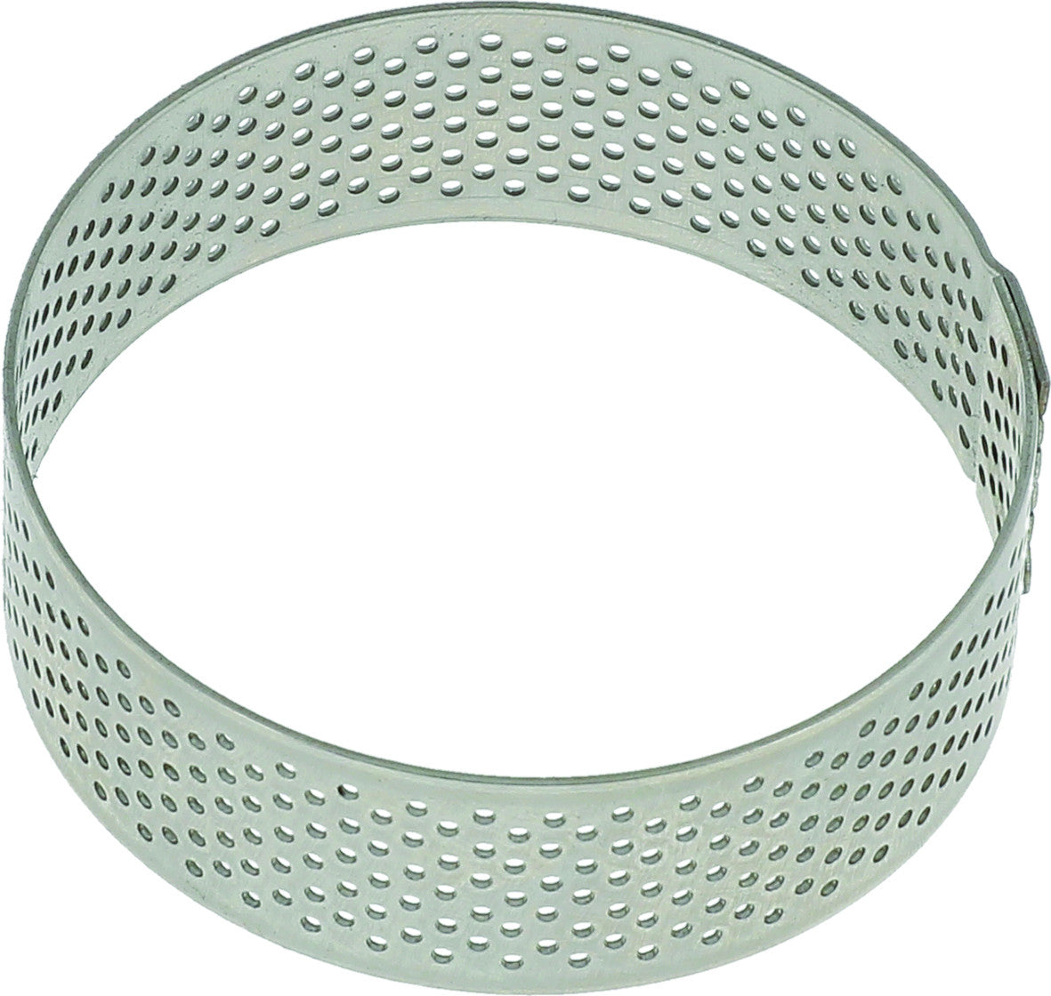 Molde circular de acero con microperforaciones (alto 2 cm)