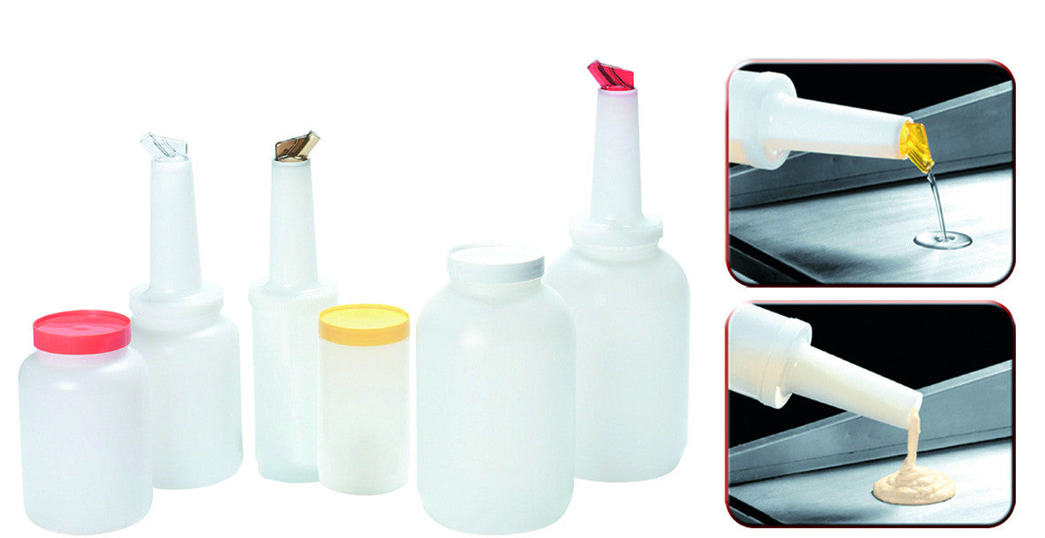 Botellas de Bar Dosificadoras Transparentes con Tapa