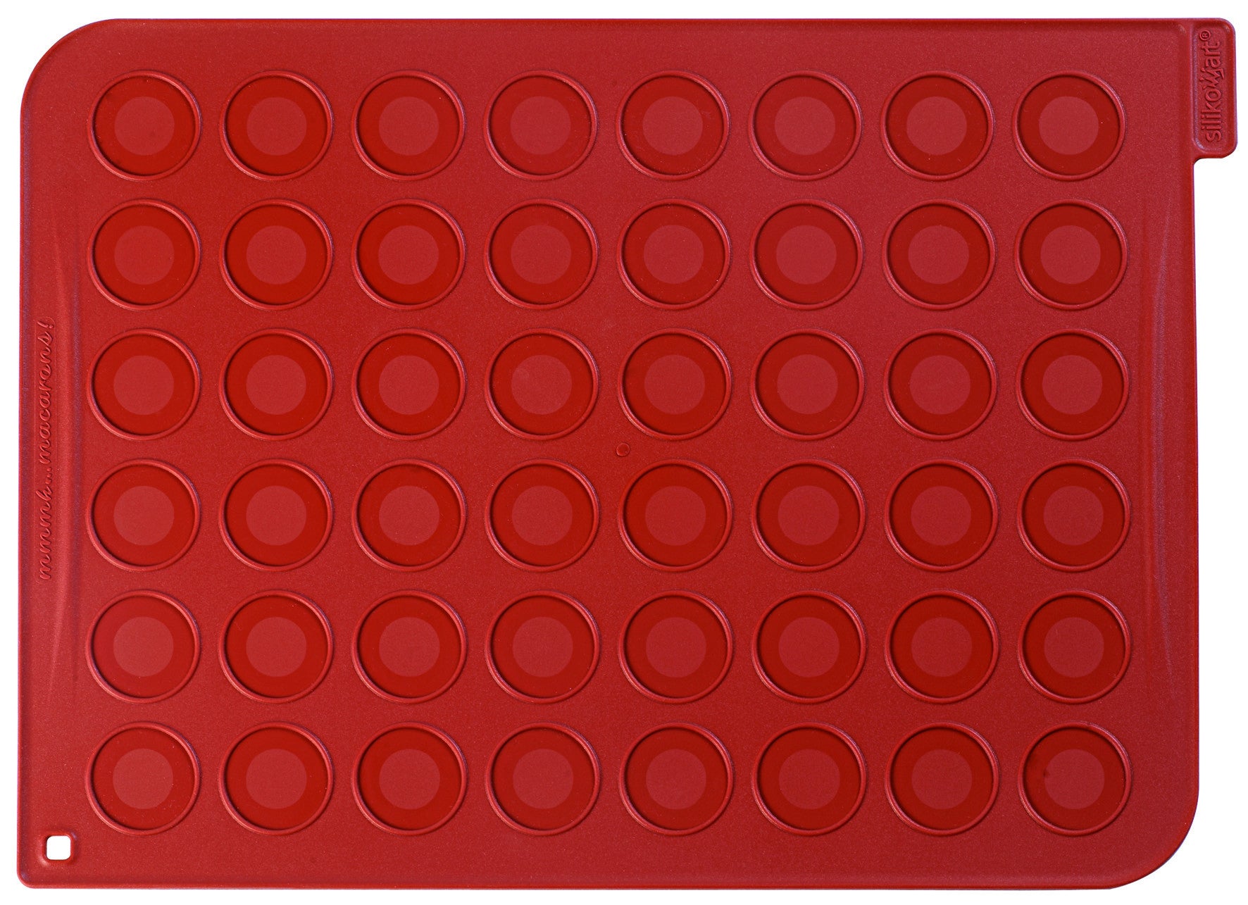 Silikomart Molde de Silicona para Macarons Color Rojo