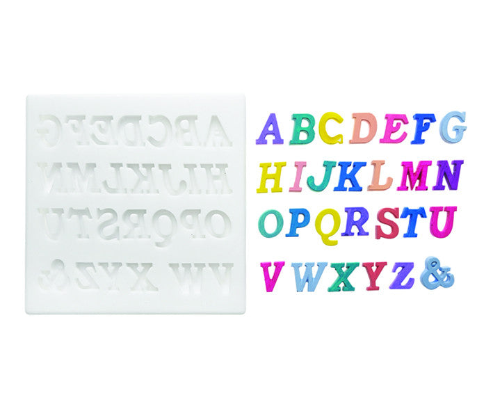Molde de silicona alfabeto