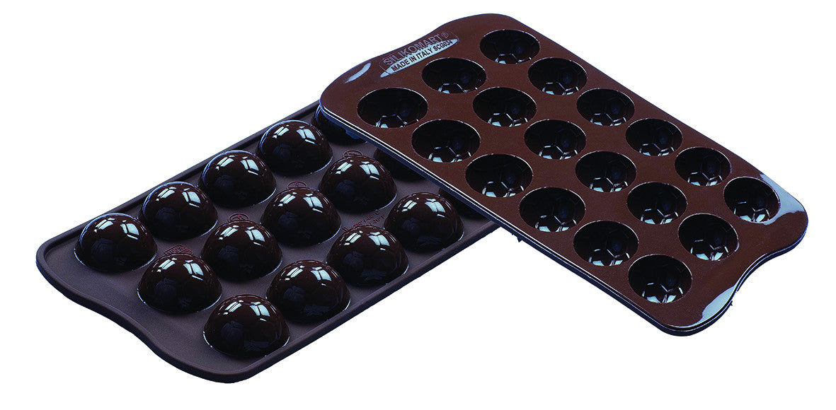 Molde Balones de Fútbol de Silicona para Chocolate