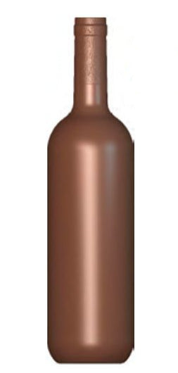 Molde de Chocolate Botella Bordeaux