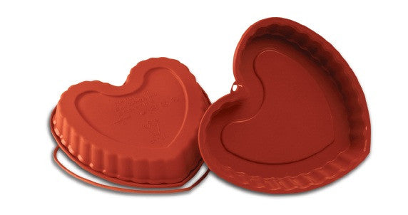 Silikomart Molde con Forma de Corazón Acanalado de Silicona