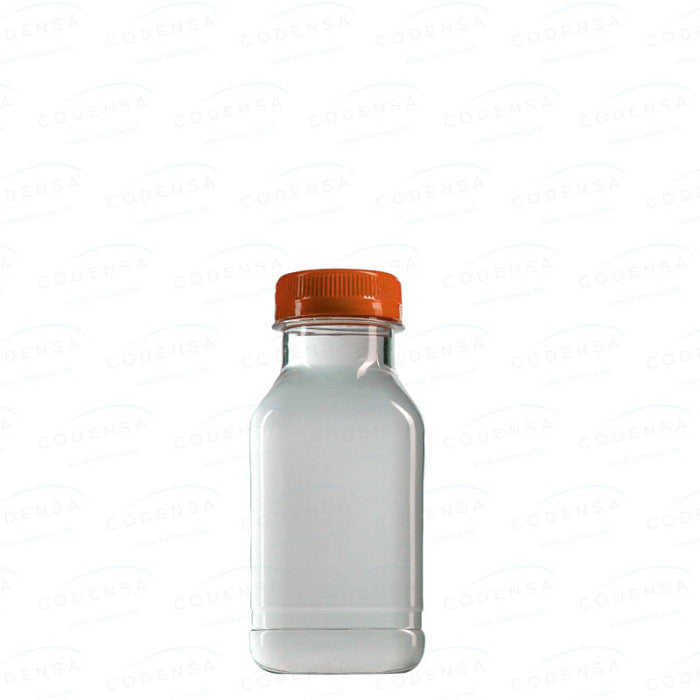 Botella de Plástico Cuadrada Transparente SIN TAPÓN Ø3,8 cm