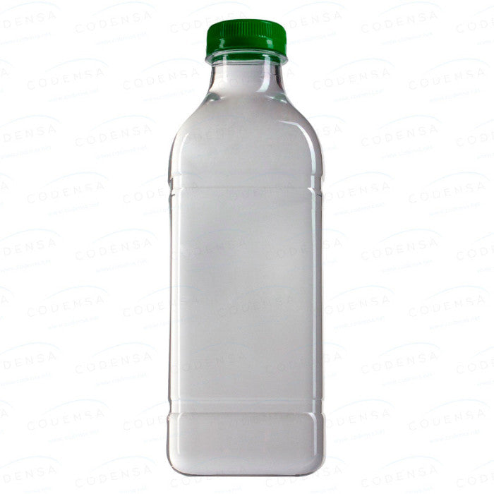 Botella de Plástico Cuadrada Transparente SIN TAPÓN Ø3,8 cm