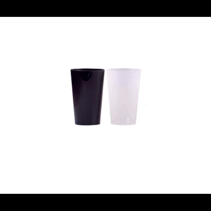 Vasos Negro/Translúcido 6 uds.